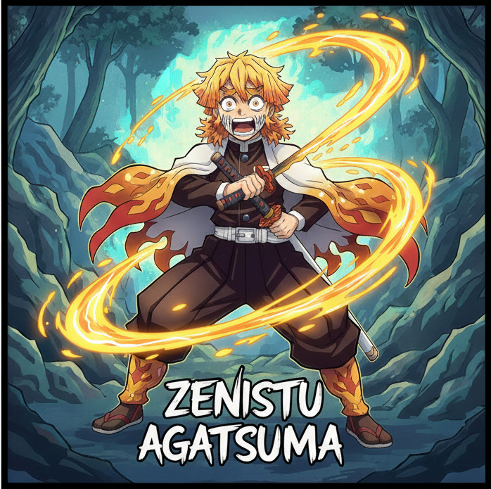 Zenitsu Agatsuma illustration